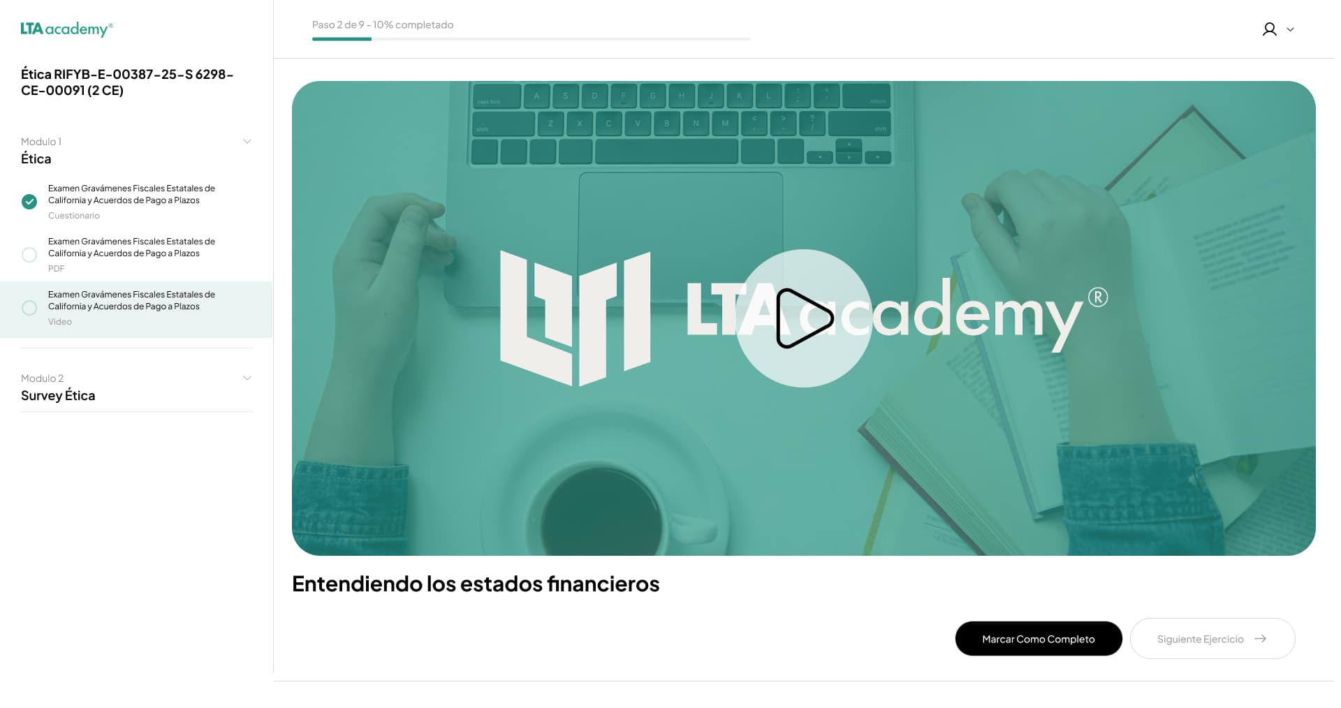 LTA Tax Academy — platform overview